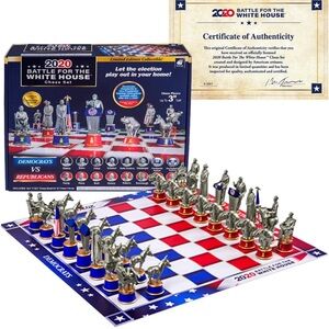 NWT Collector's Edition 2020‎ Battle for The White House Chess Set Board Game